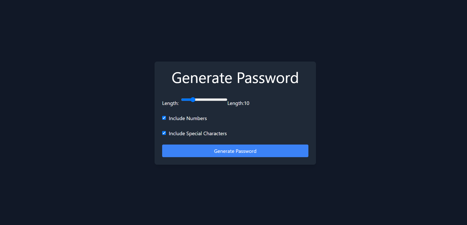 Password Generator
